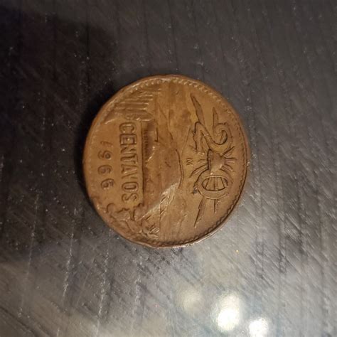 1966 Estados Unidos Mexicanos 20 Centavos / 20 Cent Mexican Coin 1966 ...