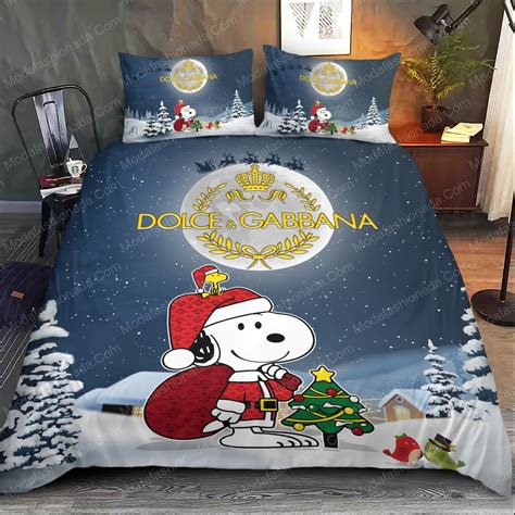 Snoopy Dog Dolce & Gabbana Merry Christmas Bedding Sets - Luxury ...