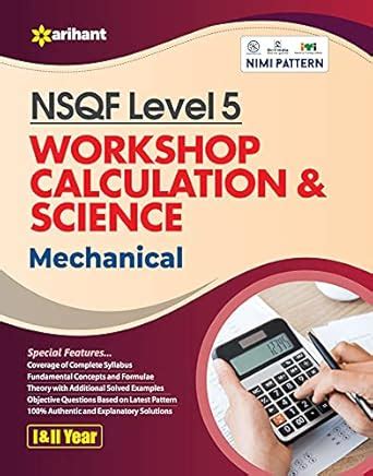 Buy NSQF Level 5 Workshop Calculation & Science Mechanical 1 and 2 Year ...