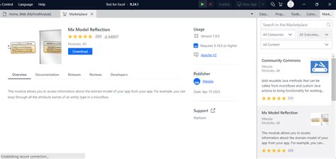 Data Model Excel Mendix 的图像结果