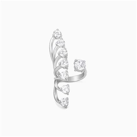 Silver Forever Sparkle Statement Ring – GIVA