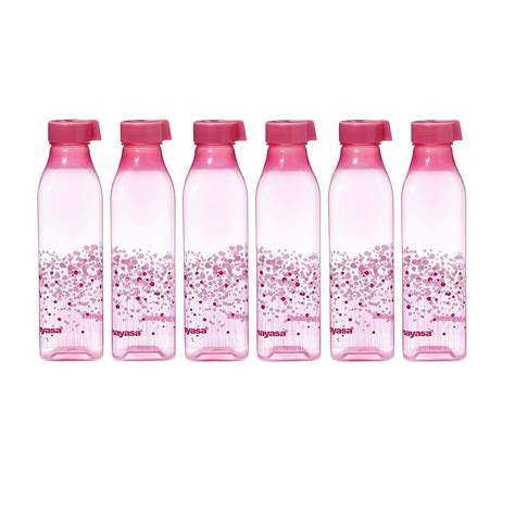 Nayasa Deluxe Pet Water Bottle, 1300ml, Set of 6, Pink : Amazon.in ...