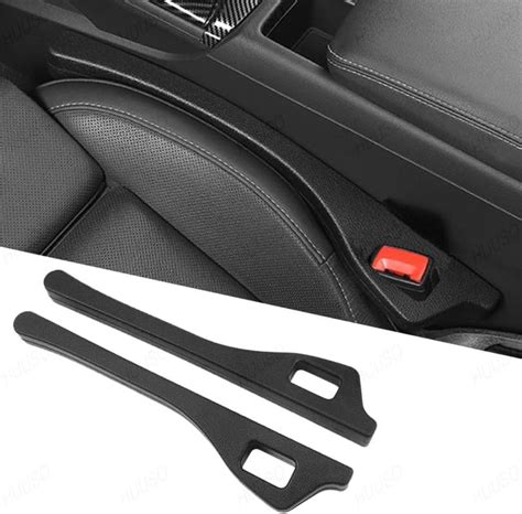 HUUSO 2 Pack Car Seat Side Gap Filler Black, Car Seat Gap Plug Strip ...