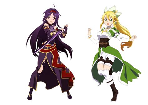 Epic 4K Sword Art Online II Wallpaper: Leafa & Yuuki Konno Unite!