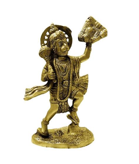 Numeroastro Beautifully Handcrafted Hanuman Ji Idol In Brass (23 Cms ...