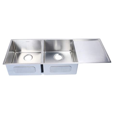 FRANKE BOX BXX 221/121 38-38 3 1/2" RHD Stainless Steel Double Bowl ...