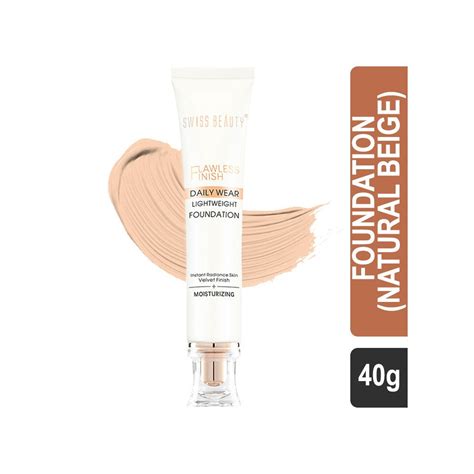 Swiss Beauty Daily Wear Lightweight Foundation (Natural Beige) : 40 g ...