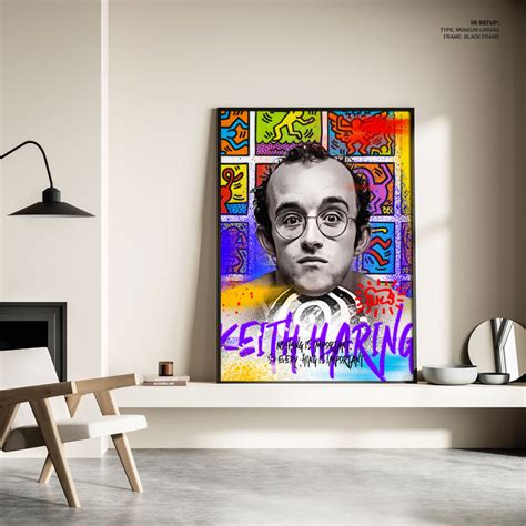 Buy Keith Haring, Self-Portrait, Pop Art Painting & Art Print Online ...