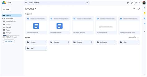 Google Drive riceve il design Material You sul Web
