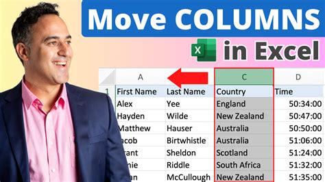 Image result for Move Excel Column Left
