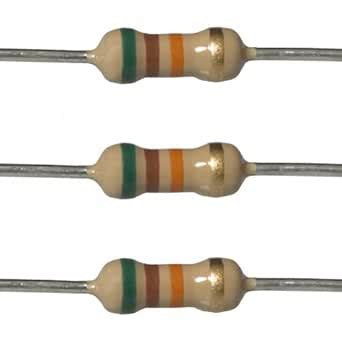 E-Projects 25EP51451K0 51k Ohm Resistors, 1/4 W, 5% (Pack of 25 ...