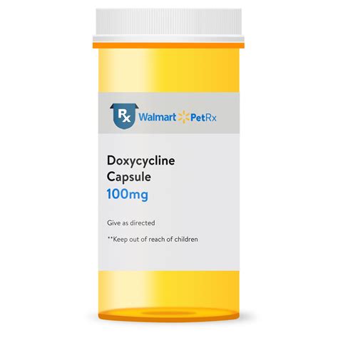 Doxycycline Hyclate 100mg Capsule - 60 Count - Walmart.com