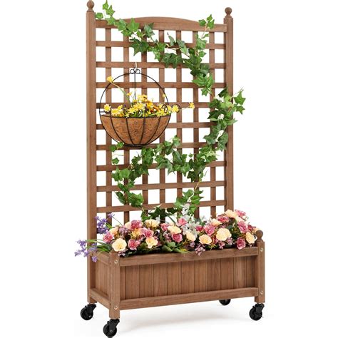 Buy Yaheetech Raised Bed Fir Wood Raised Garden Bed Raised er Box for ...