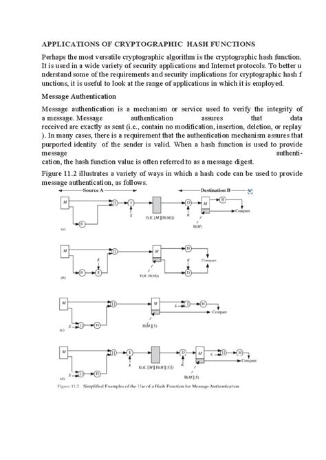 Applications of Cryptographic Hash Functions in Security - Studocu