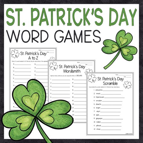 St Patricks Day Printable Games