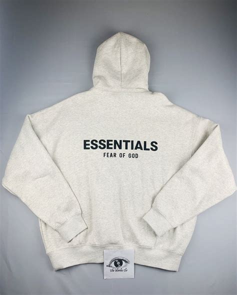 Essentials × Fear of God Essentials Hoodie Light Oatmeal | Grailed