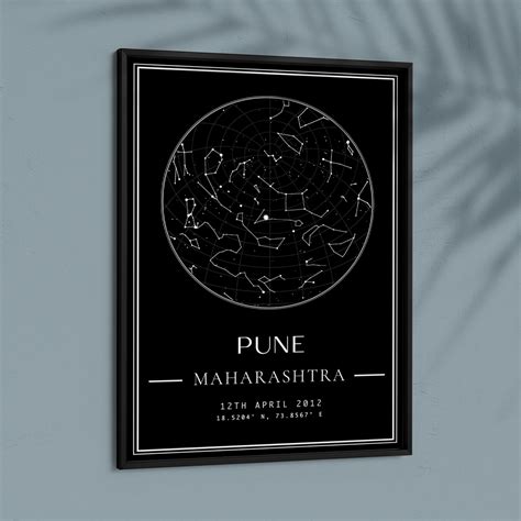 Create a Lasting Memory with Personalized Star Map Prints – Nook At You