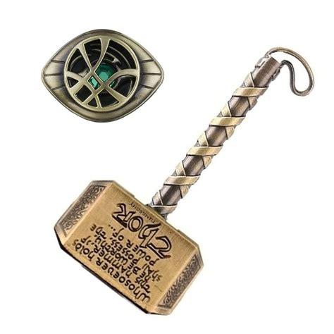 TUNSECHY Customized Superhero Gold Hammer and Eye Shaped Gold Metal ...