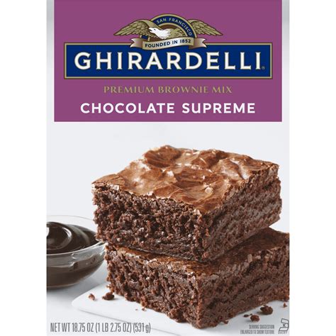 Vegan? Ghirardelli Chocolate Supreme Brownie Mix, Includes Chocolate ...