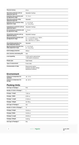 Schneider MicroLogic Control Unit - 47059 Schneider MicroLogic Control ...