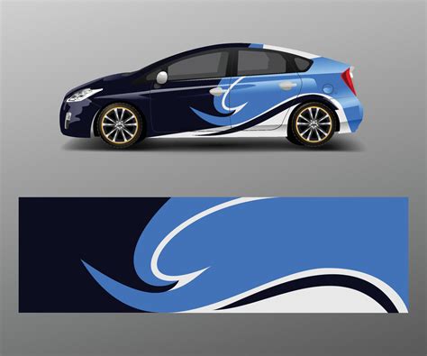 Company branding Car decal wrap design vector. Graphic abstract shapes designs company car ...