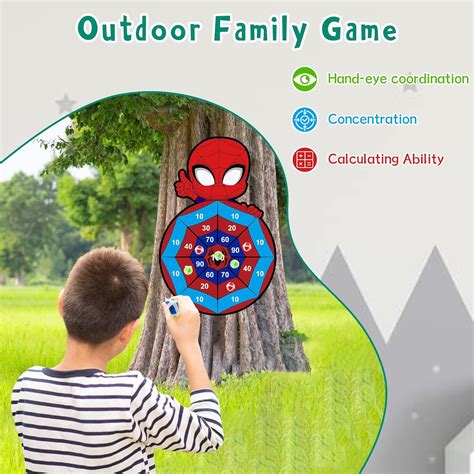 Cuthoney 29-inch Big Size Spidy Dart Board with 12 Sticky India | Ubuy