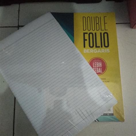 Jual kertas double folio bergaris 1 pack isi 100 lembar - Jakarta ...