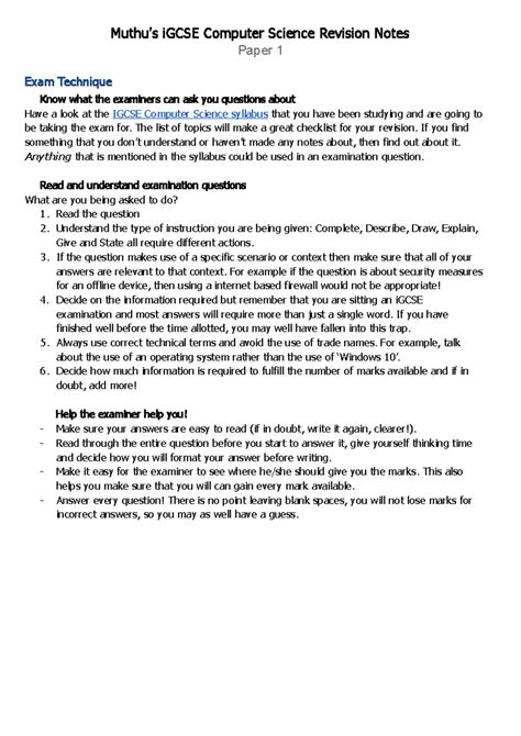 Image result for IGCSE Computer Science Paper 2