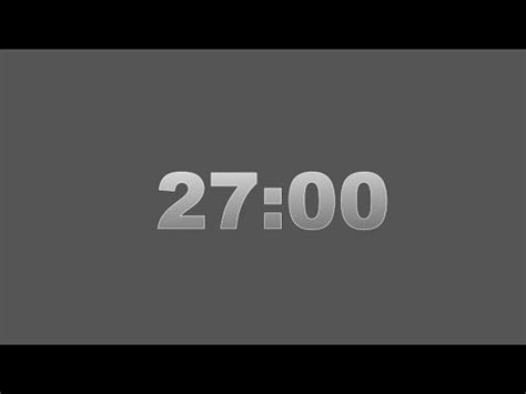 27 Minutes Timer | Silent Alarm | Stay Focused | 27 Minutes of Work ...