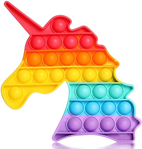 Buy Unicorn Shape Pop it Rainbow Colour 1 pc Online at Low Prices in ...