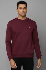 Buy Men Maroon Crew Neck Full Sleeves Casual Sweatshirt Online - 922377 ...