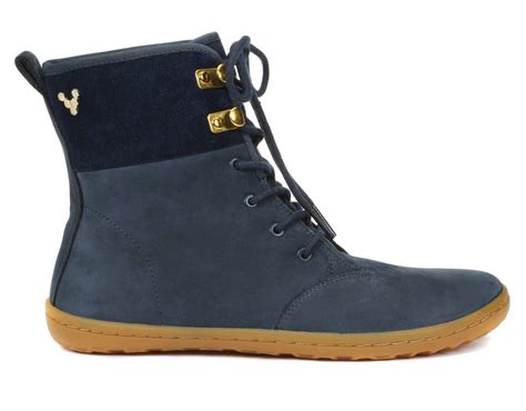 Buy VivoBarefoot Women's Gobi Hi Top L Leather Walking Shoe, Navy/Hyde ...