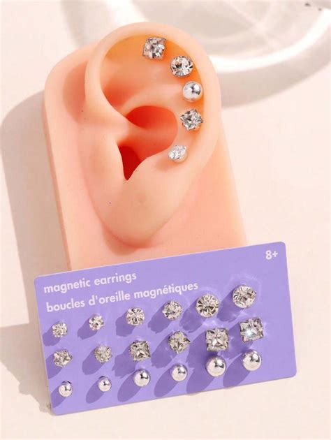 18pcs/Set 4mm 5mm 6mm Summer Fashion Simple Cubic Zirconia Round/Ball ...