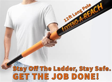 EXTEND-A-REACH 4-13 ft Cobweb Duster with Extension Pole // 20 Foot ...