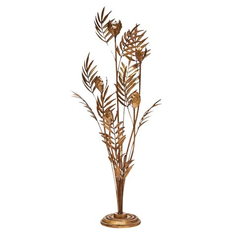 Gold Leaf Palm Floor Lamp at 1stDibs