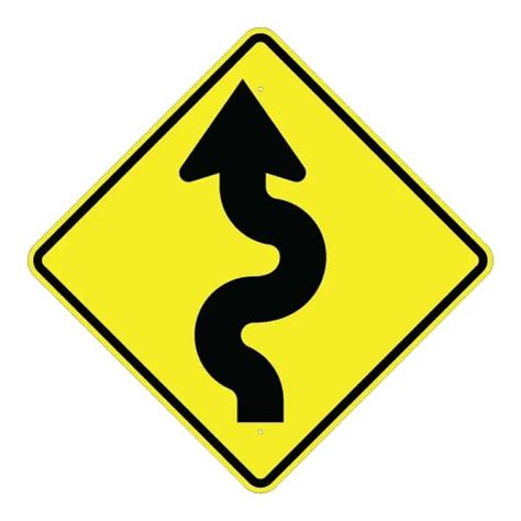 Curves Ahead Sign - Right - MUTCD Compliant - The Sign Store NM
