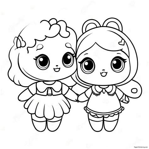 Cute Ddlg Characters Coloring Page (69013-59618)