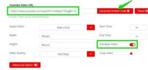 Image result for YouTube Autoplay Code