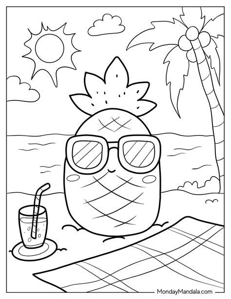 Pin by SHOW UR CREATIVITY WITHO on ☀️🕶️SUMMER 🤿IS🏄‍♀️HERE🚣‍♀️🌊 | Beach coloring pages, Summer ...