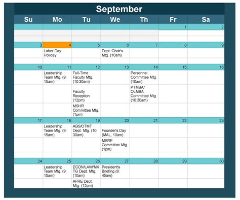 Faculty Calendar | Pepperdine Community