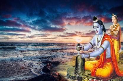 Religious : Poster /Lord Shri Rama Worship of Lord Shiva Poster for ...