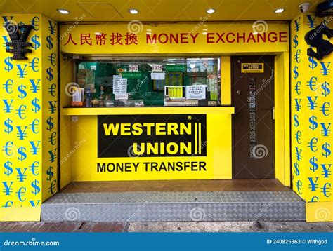 Western Union, Hong Kong editorial stock photo. Image of multinational ...