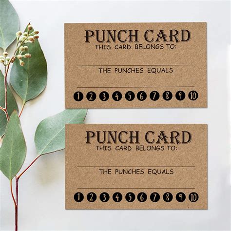 50 Rewards Punch Cards-Incentive Cards for Kids, Students, Teachers ...