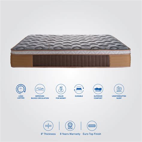 Buy Maxima Premium Pressure Relief Bonnel Spring and Memory Foam ...