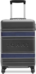 TOMMY HILFIGER Las Vegas Cabin Suitcase 4 Wheels - 22 Inch Grey+Navy ...