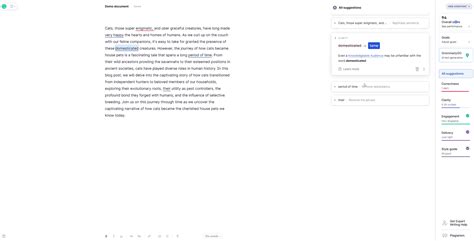 Grammarly Interface 的图像结果