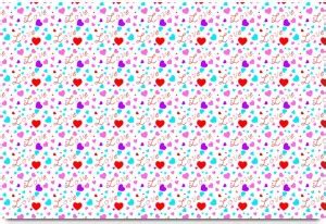 Love and Heart Pattern Paper Print - Abstract posters in India - Buy ...