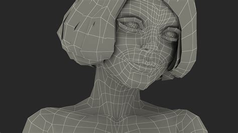 3D Nude Girl Standing Pose model | 3D Molier International