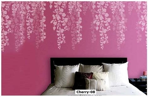 Decorze Cherry Blossom Wall Stencil CS-08 Bedroom Wall Stencil Stencil ...