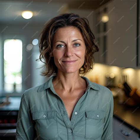 Premium Photo | Portrait of 45 year old woman